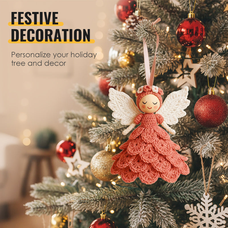 🎁40% off ⚡DIY Crochet Angel Ornament Kit for Beginners