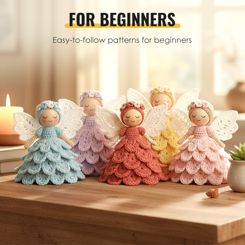 🎁40% off ⚡DIY Crochet Angel Ornament Kit for Beginners