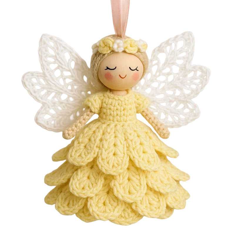 🎁40% off ⚡DIY Crochet Angel Ornament Kit for Beginners