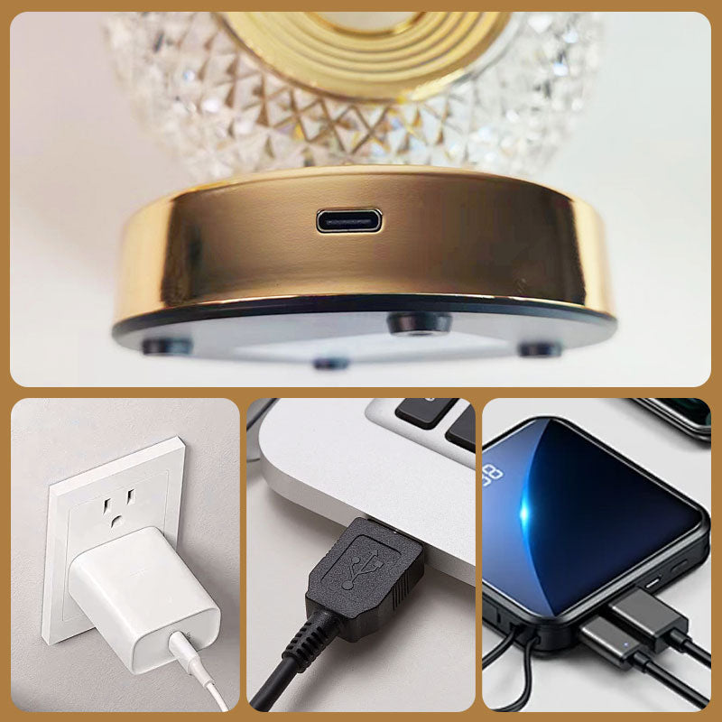 50K+ SOLD! 🎁Rechargeable Luxury Crystal LED Night Light Lamp