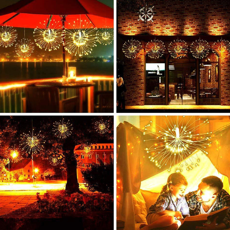⛅40% Off!🎉 Solar fireworks light strings for the garden and at parties