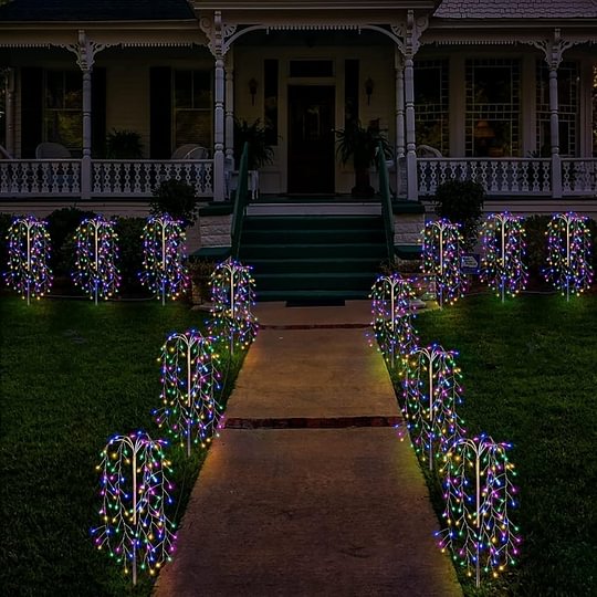 🌞Solar Garden Lights Outdoor Decor – Waterproof, Cordless & Glowing for Beautiful Night Ambiance 🌙🌿