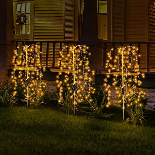 🌞Solar Garden Lights Outdoor Decor – Waterproof, Cordless & Glowing for Beautiful Night Ambiance 🌙🌿