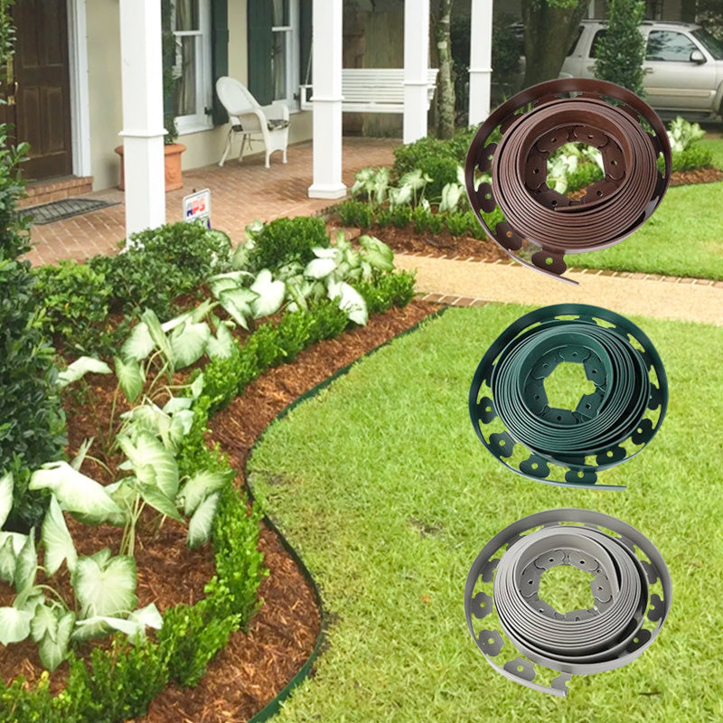 🌿 10M Landscape Edging Roll ✅ No-Dig Install & 30 Spikes | Clean Garden Borders Fast 🌱