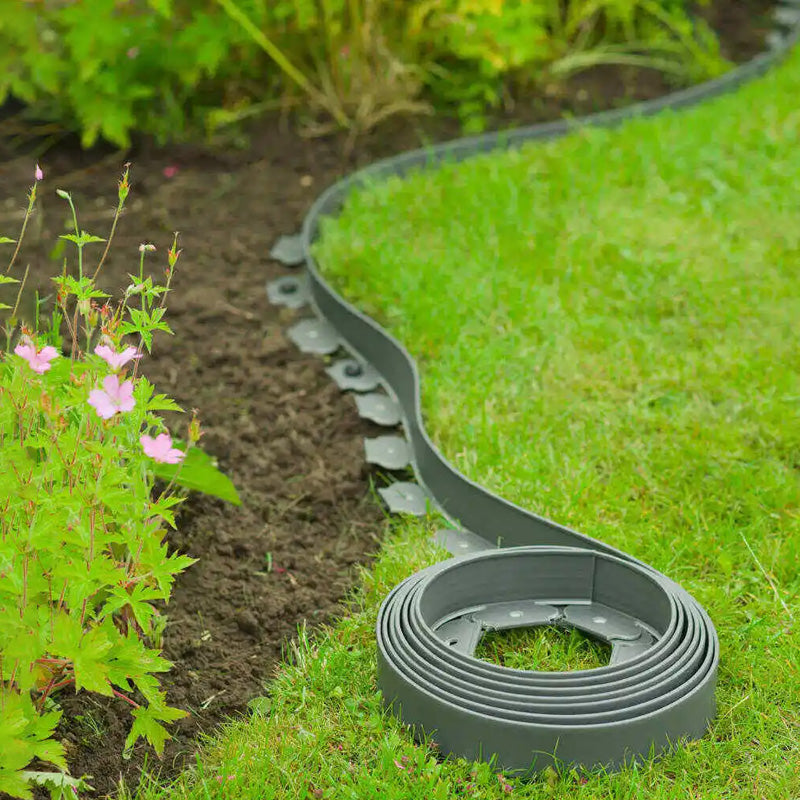 🌿 10M Landscape Edging Roll ✅ No-Dig Install & 30 Spikes | Clean Garden Borders Fast 🌱