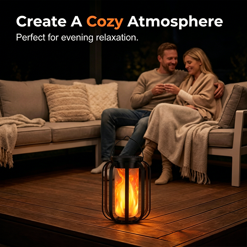 🏮40% OFF NOW! ☀️ Solar Flickering Flame Lantern – Waterproof & auto-on – Realistic warm glow, perfect for patios, gardens or pathways – no wiring needed 🌙