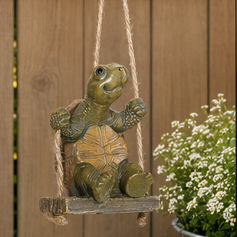 🐢Time-Limited Special🌞Whimsical Turtle Swing Decor – A Charming Hanging Ornament for Garden, Patio & Indoor Spaces 🌿✨