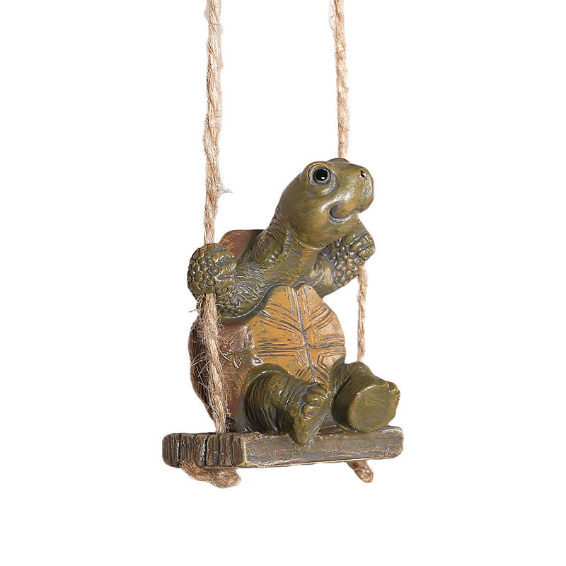 🐢Time-Limited Special🌞Whimsical Turtle Swing Decor – A Charming Hanging Ornament for Garden, Patio & Indoor Spaces 🌿✨